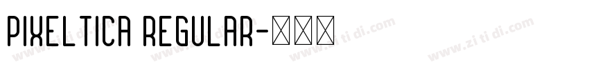 Pixeltica Regular字体转换